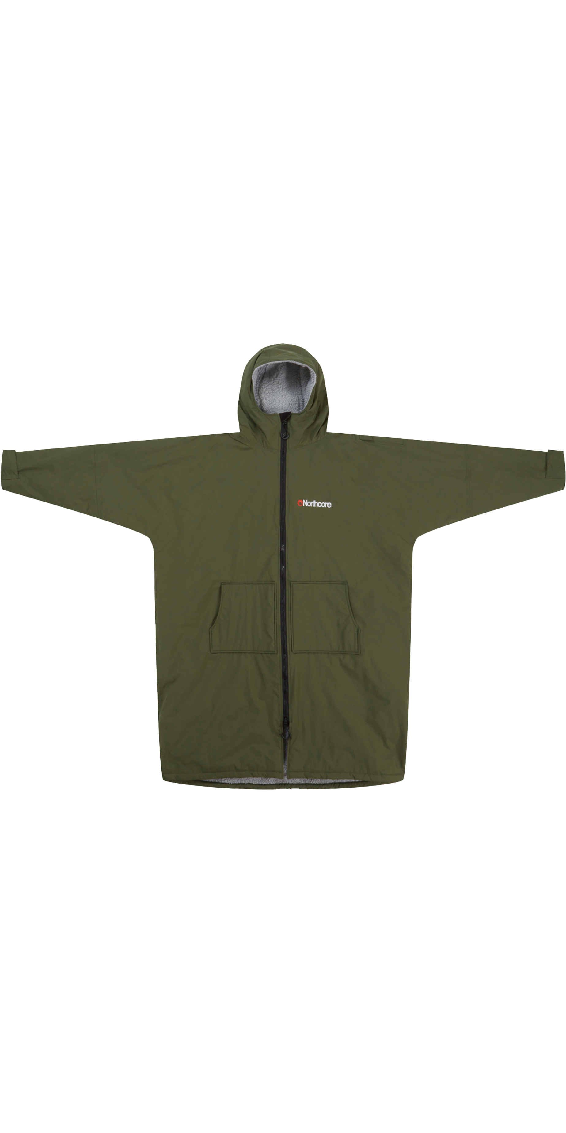 2025 Northcore Beach Basha Sport Long Sleeve Changing Robe / Poncho NOCO24N - Sage